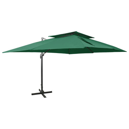Zwevende Parasol Met Dubbele Bovenkant Kleur