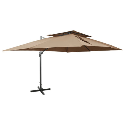 Zwevende Parasol Met Dubbele Bovenkant Kleur