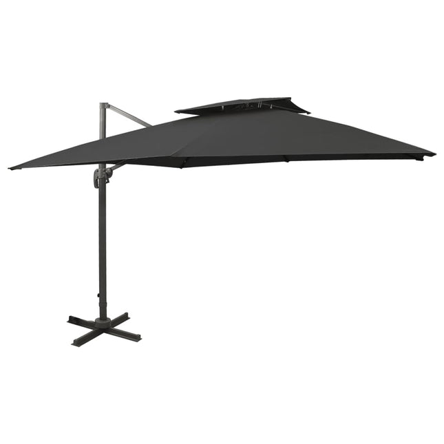 Zwevende Parasol Met Dubbele Bovenkant Kleur