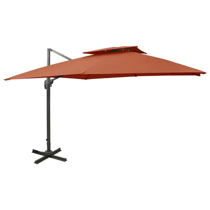 Zwevende Parasol Met Dubbele Bovenkant Kleur