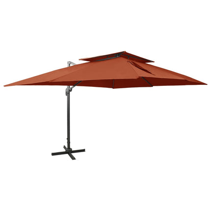 Zwevende Parasol Met Dubbele Bovenkant Kleur