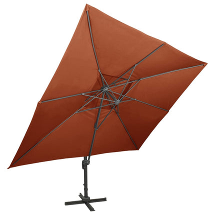 Zwevende Parasol Met Dubbele Bovenkant 400X300 Cm