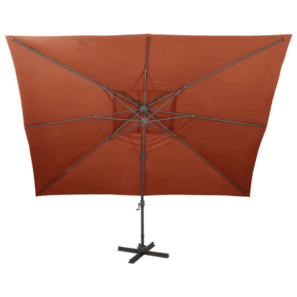 Zwevende Parasol Met Dubbele Bovenkant 400X300 Cm