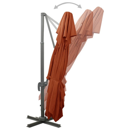Zwevende Parasol Met Dubbele Bovenkant 400X300 Cm