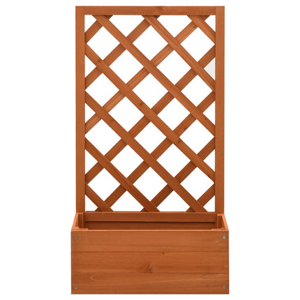 Latwerkplantenbak 50X25X90 Cm Massief Vurenhout