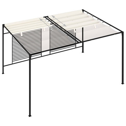 Prieel Met Uittrekbaar Dak 180 G/M² 3X4X2,3 M Kleurig