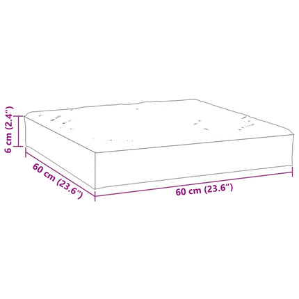 Palletkussen 60X60X6 Cm Oxford Stof
