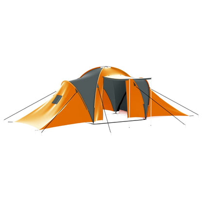 Tent 9-Persoons Stof Grijs En Oranje
