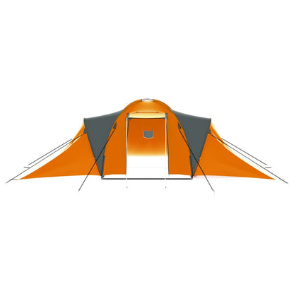 Tent 9-Persoons Stof Grijs En Oranje