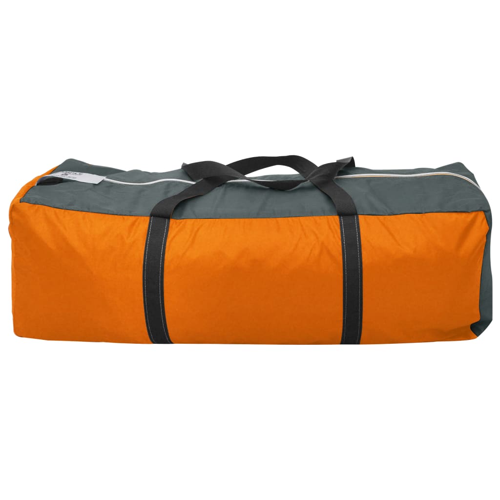 Tent 9-Persoons Stof Grijs En Oranje