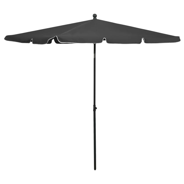Parasol Met Paal 210X140 Cm Kleurig