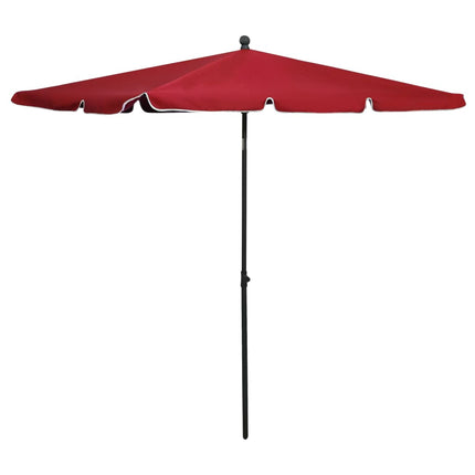 Parasol Met Paal 210X140 Cm Kleurig