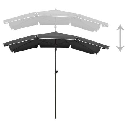Parasol Met Paal 200X130 Cm Kleurig