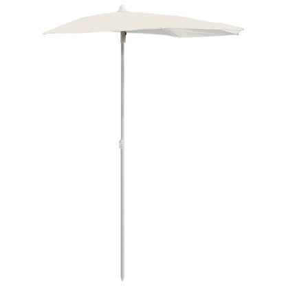 Parasol Half Met Paal 180X90 Cm Kleurig