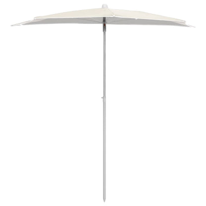Parasol Half Met Paal 180X90 Cm Kleurig