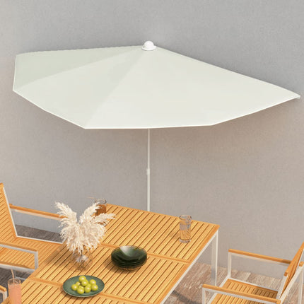 Parasol Half Met Paal 180X90 Cm