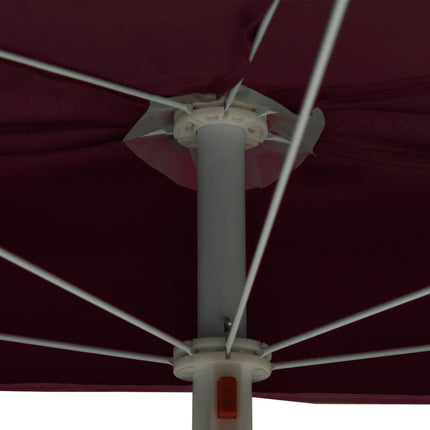 Parasol Half Met Paal 180X90 Cm
