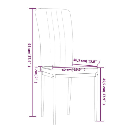 Eetkamerstoelen Fluweel Kleurig