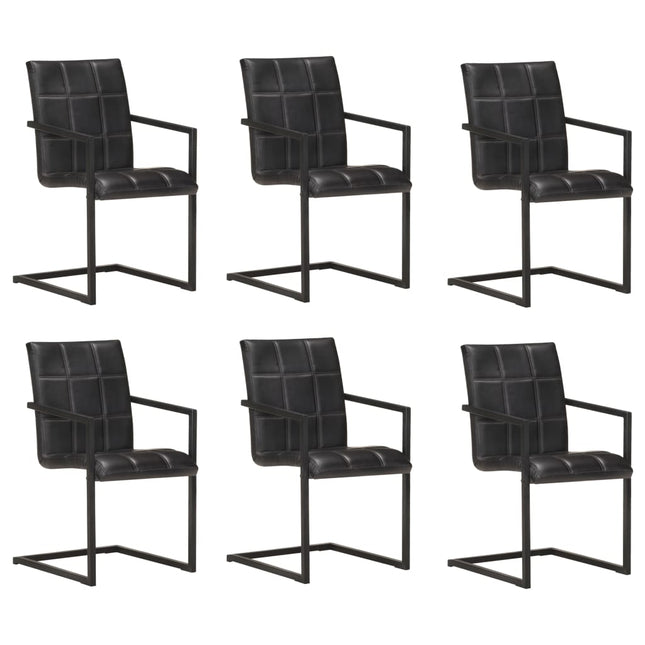 Eetkamerstoelen Echt Leer Bruin
