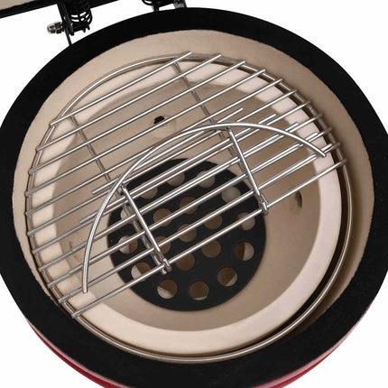 Kamado Barbecue 2-In-1 56 Cm Keramiek