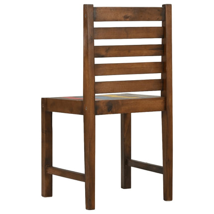 Eetkamerstoelen Massief Gerecycled Hout