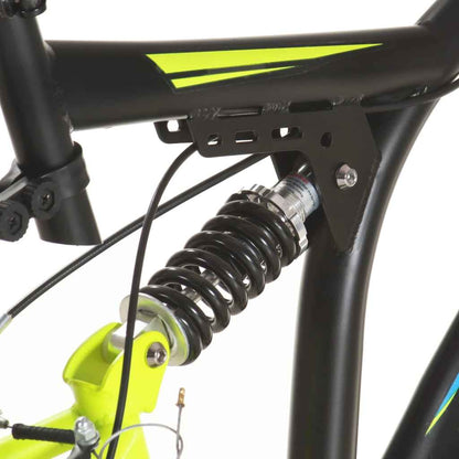 Mountainbike 21 versnellingen 26 inch wielen 49 cm zwart