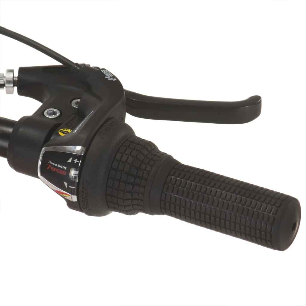 Mountainbike 21 versnellingen 26 inch wielen 49 cm zwart