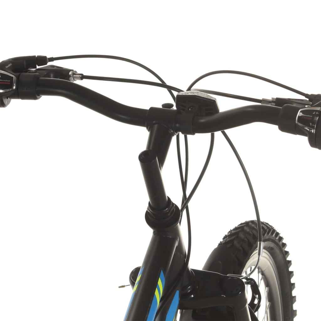 Mountainbike 21 versnellingen 26 inch wielen 49 cm zwart