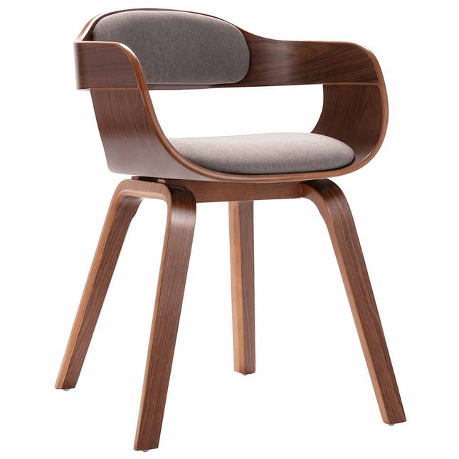Eetkamerstoelen Stof En Gebogen Hout