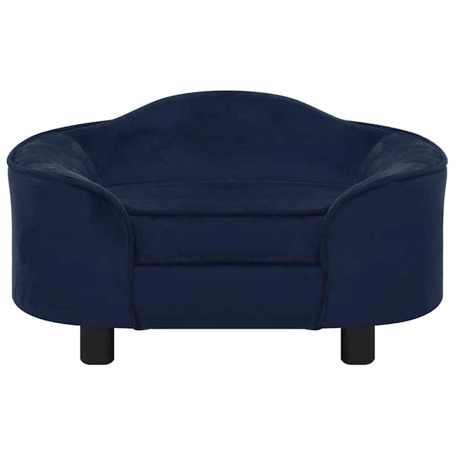 Hondenbank 67X47X36 Cm Pluche Blauw