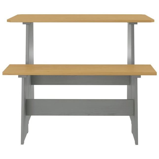 Eettafel Met Bankje Reine Massief Grenenhout &