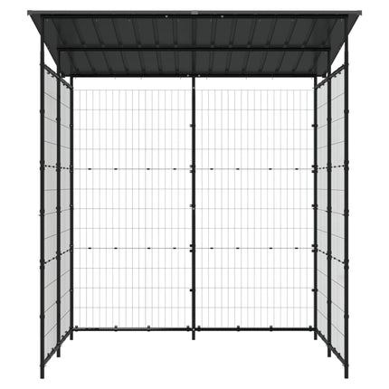 Fietsenstalling 190X190X222 Cm Staal Zwart Lichtgrijs En Groen