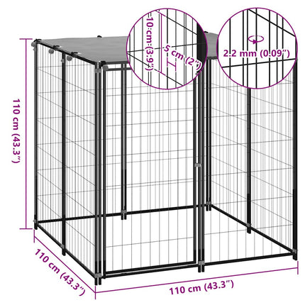 Hondenkennel Staal