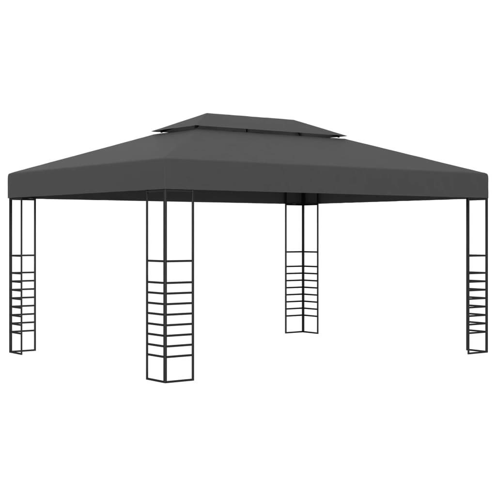 Prieel Met Led-Lichtslinger 3X4 M Kleurig