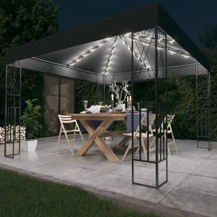 Prieel Met Led-Lichtslinger Stof Kleurig