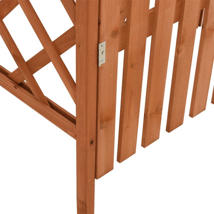 Pergola Met Poort 116X40X204 Cm Massief Vurenhout