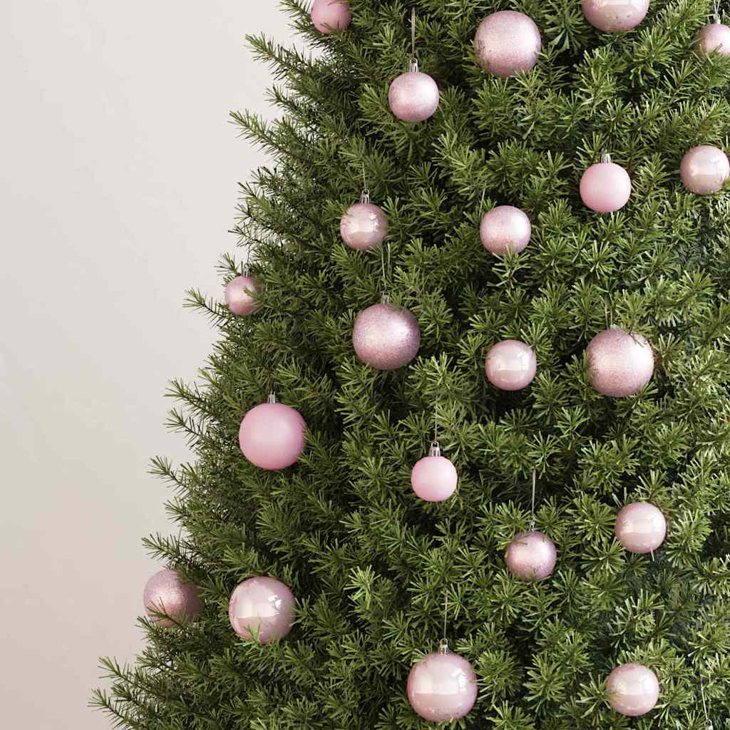 100-delige Kerstballenset roze