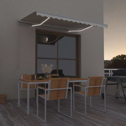 Luifel Handmatig Uittrekbaar Met Led Kleurig Crème