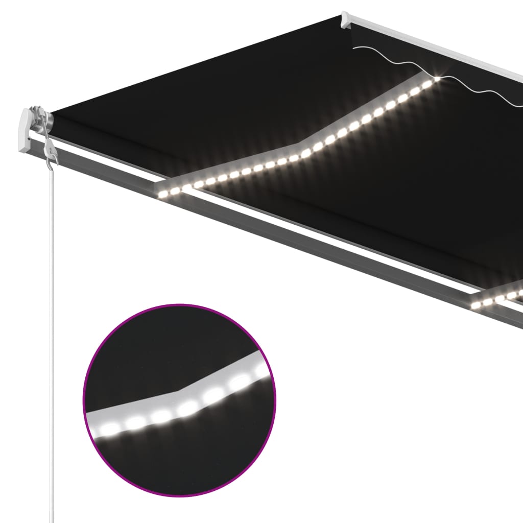 Luifel Automatisch Met Led En Windsensor Antraciet