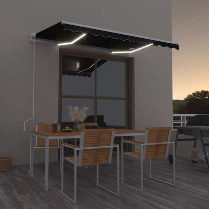 Luifel Automatisch Met Led En Windsensor Antraciet
