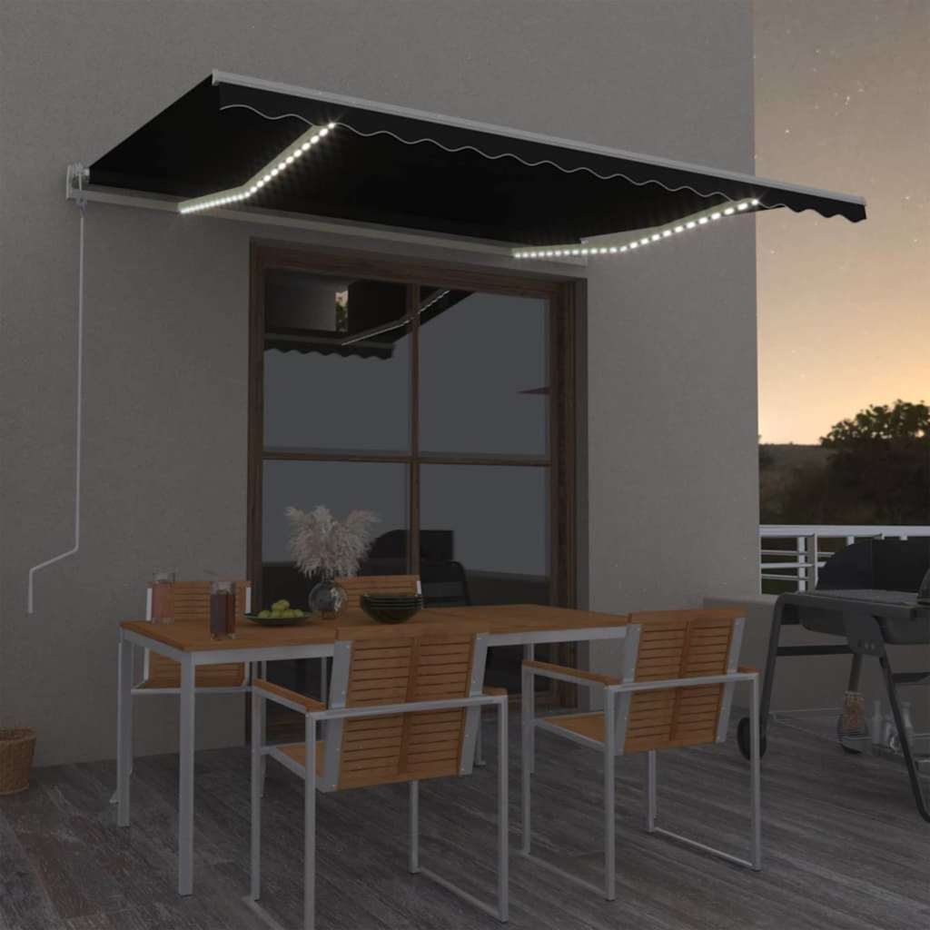 Luifel Automatisch Met Led En Windsensor Antraciet