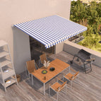 1 / 400 x 350 cm / Blauw en wit