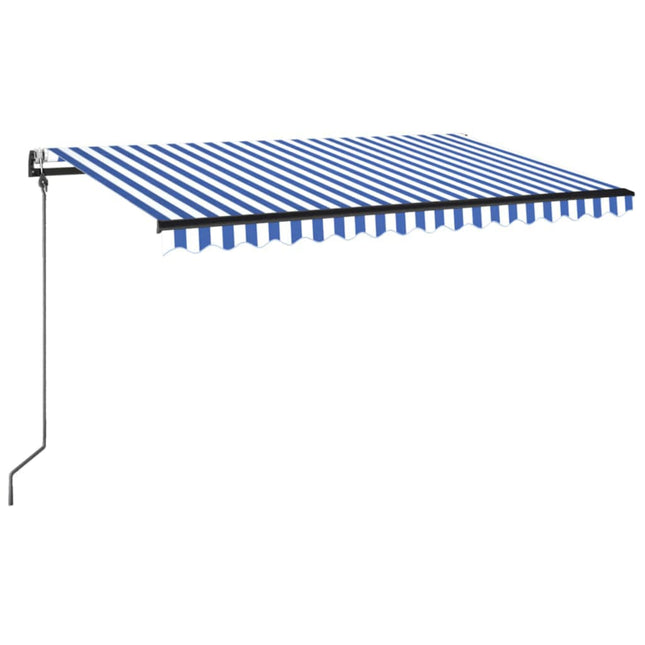 Luifel Automatisch Uittrekbaar Blauw En Wit