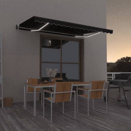 Luifel Automatisch Met Led En Windsensor Antraciet