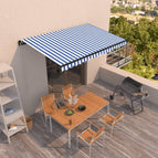 450 x 350 cm / Blauw en wit
