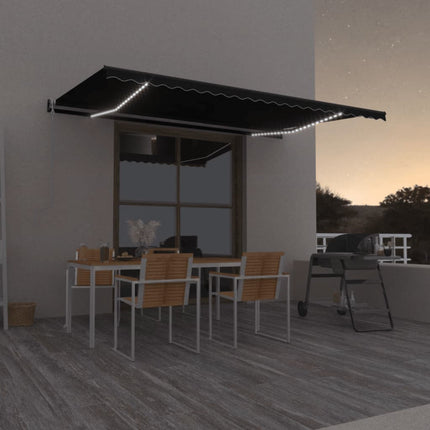 Luifel Automatisch Met Led En Windsensor Antraciet