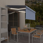 3 x 2.5 m / Blauw en wit