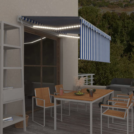 Luifel Automatisch Met Rolgordijn Led Windsensor 4,5X3 M