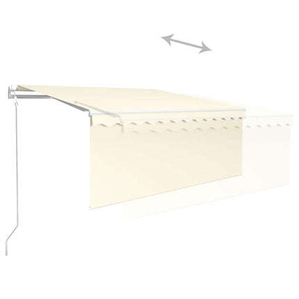 Luifel Automatisch Met Gordijn, Led En Windsensor 3X2,5 M
