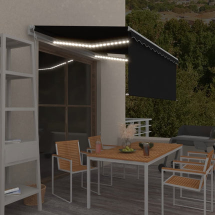 Luifel Automatisch Met Rolgordijn Led Windsensor 4,5X3 M